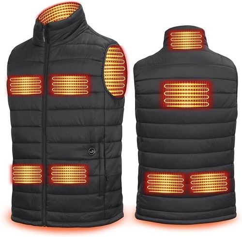 Black men heated padded - black,