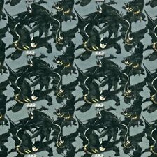100% Cotton Digital Fabric Batman Logo DC Comics Justice League Superhero