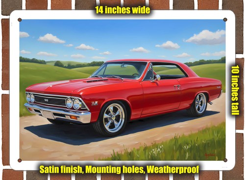 Metal sign 1966 chevrolet - 1966,