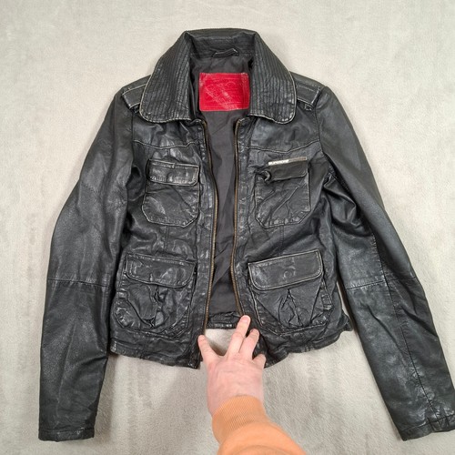 Superdry leather jacket womens - jacket,