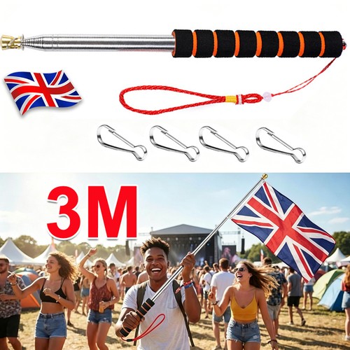 Telescopic flag pole - telescopic,
