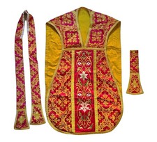 Wine Red Cassock, Ornate