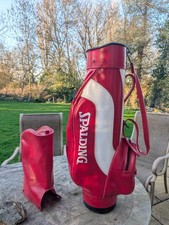 Vintage Spalding Golf Bag Red