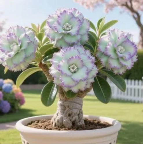 Prickly periwinkl desert rose - prickly,