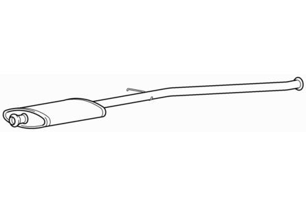 Centre exhaust middle - centre, silencer