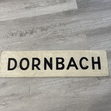 Vintage Dornbach Sonderwagen German Double Sided Painted Sign Armored Vehicle