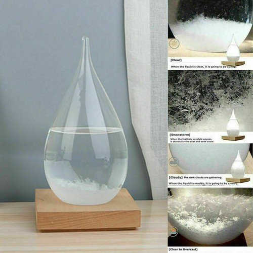 Crystal storm glass - glass, globe