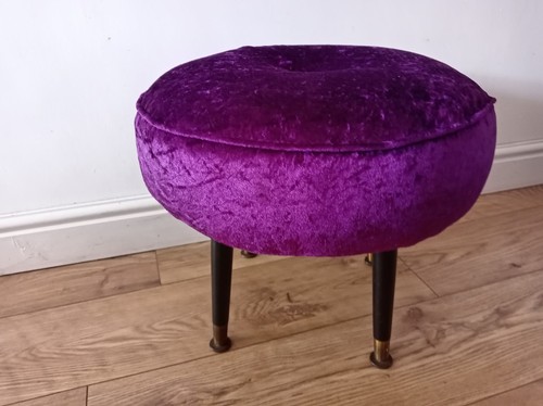 Vintage purple crushed velvet - crushed,