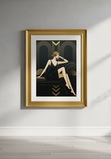 Female Figure Art Deco Print |