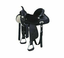 Synthetic Western Saddle, Barrel Racing Horse Saddle Size:10"-18.5".