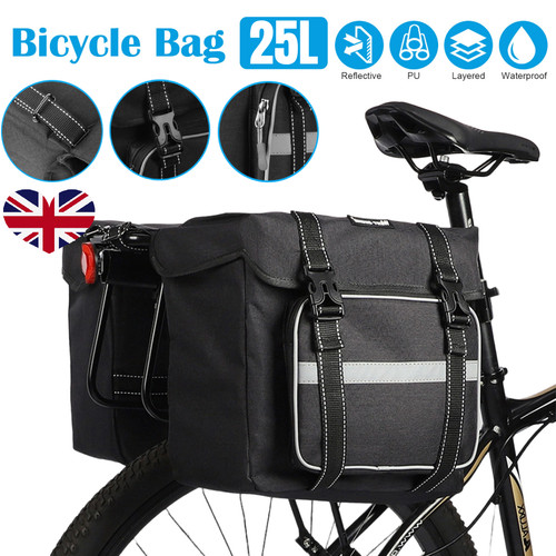 Double pannier bike bags - double,