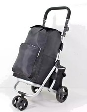 74L 4 wheels Expandable Lightweight Shopping Trolley Hard Wearing + Cooling Bag