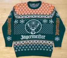2XL 44" chest Jagermeister Ugly Christmas Xmas Jumper Sweater Jägermeister XXL