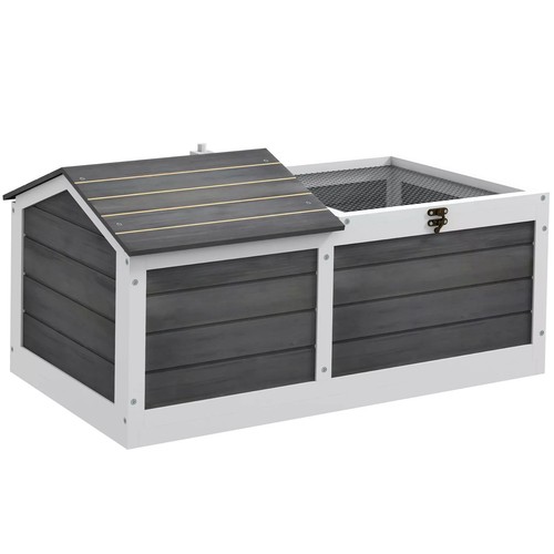 Pawhut wooden tortoise house - tortoise,