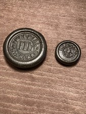 2x Vintage Imperial Standard Flat Round Weights