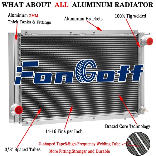 Row aluminum radiator for - 3,