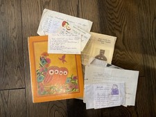 Vtg 1970s Owl Family Recipe