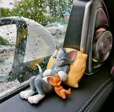 Tom & Jerry Sleeping Figure Figurine Cake Car Ornament Toy Doll 9-10cm