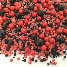Red Black Cupcake Sprinkles