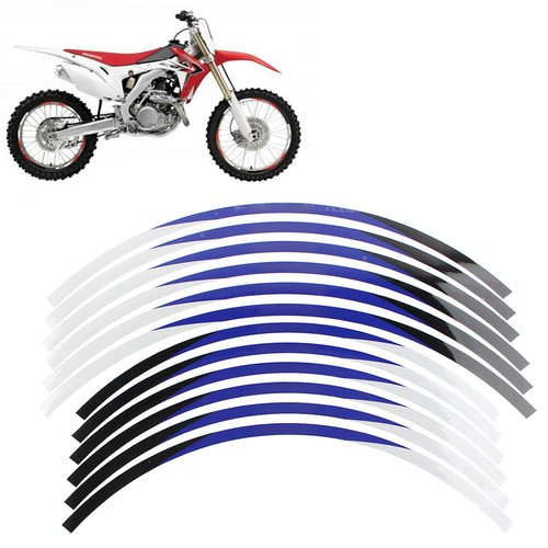 Rim wheel stickers blue - rim,