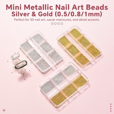 6Grid/Box Mini Metallic Nail