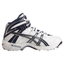 ASICS Cricket Shoes Bowling Boots Spikes, Gel 8 For 64, White/Navy/Red