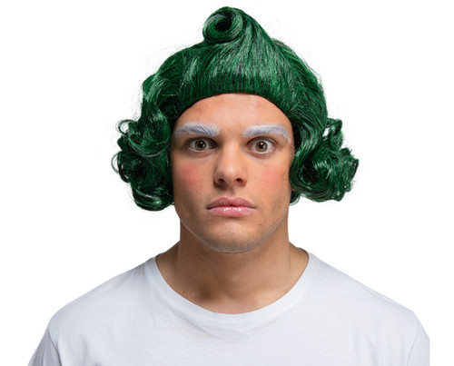 Adult green wig chocolate - wig,