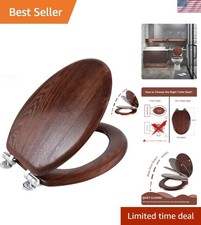 Elongated Wood Toilet Seat