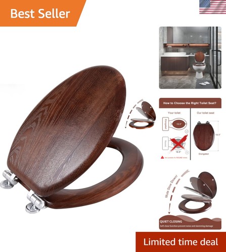 Elongated wood toilet seat - elongated,