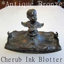 ANTIQUE BRONZE & Wood DESKTOP