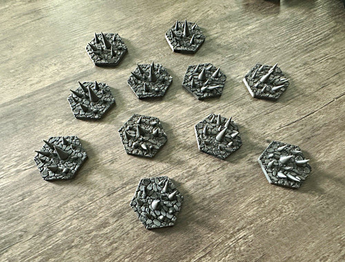 Heroscape custom spike - spike, tiles