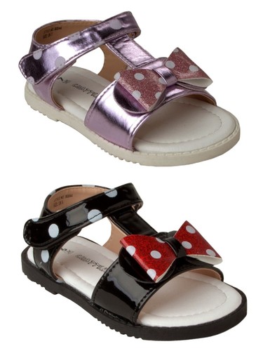 Girls glitter bow - polka, dot