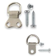 D Rings & Screws Picture Frame Hanging - Nickel 10, 20, 50, 100 Framing !!!