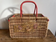 Vintage Wicker Shopping Picnic