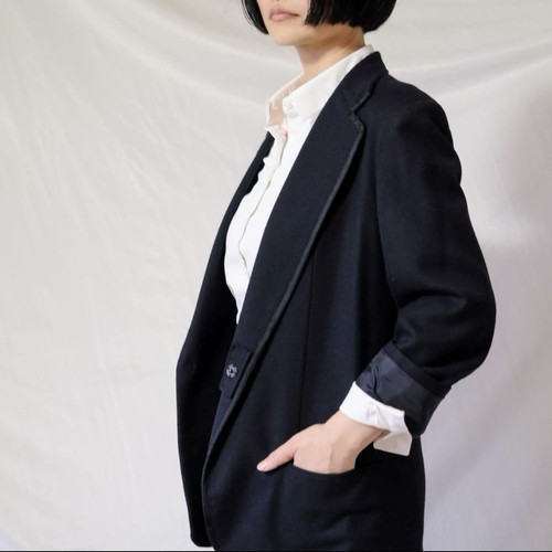 Yohji yamamoto femme navy wool - navy,