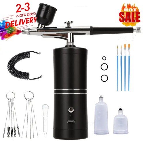 Mini airbrush kit with - airbrush,