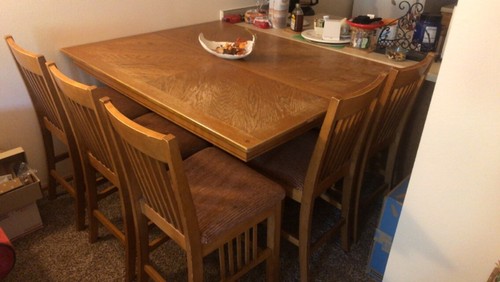 Oak dining table - dining, and