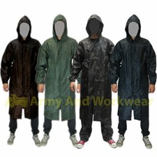 Mens Waterproof LONG Rain