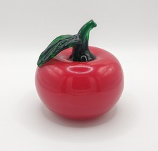 Vintage Murano Glass Apple Red