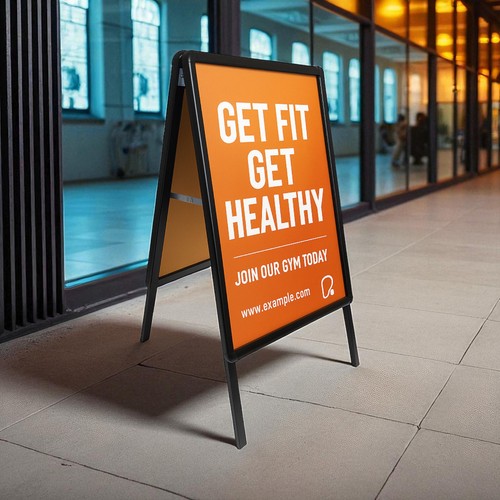Black board pavement sign - a-board,