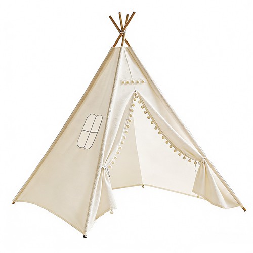 Large canvas kids teepee - large,