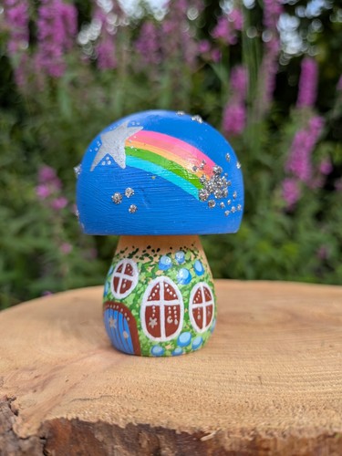 Whimsical mushroom fairy house - mushroom,