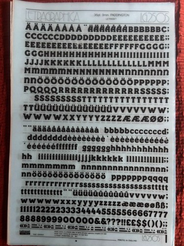 Letraset instant lettering - instant,