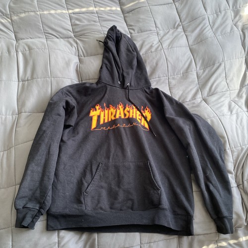 Thrasher magazine black hoodie - magazine,