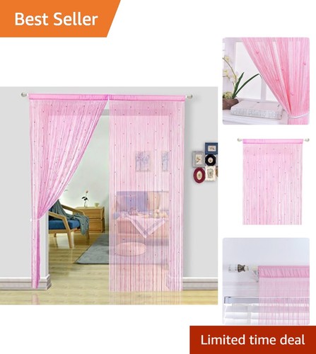 Lightweight pink beaded door - pink,