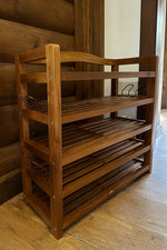 Acacia Wood Shoe Rack 5-Tier
