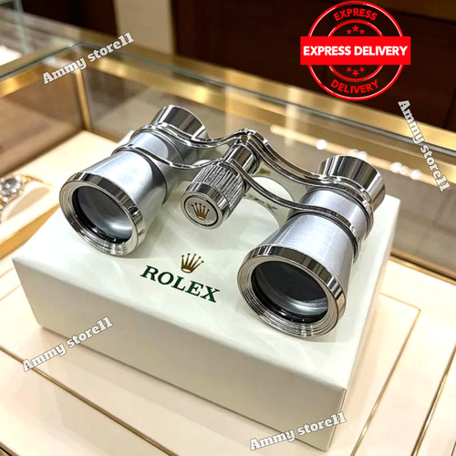 Rolex silver opera binoculars - rolex,
