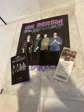 One Direction 1D On The Road Again Tour 2015 Program Book w/ Ticket Stub & Bag