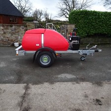 £4950+Vat WESTERN PRESSURE WASHER WATER BOWSER 1100L New Yanmar Diesel 3000psi