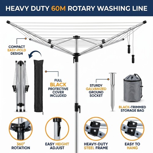 Heavy duty 60m rotary - 60m,